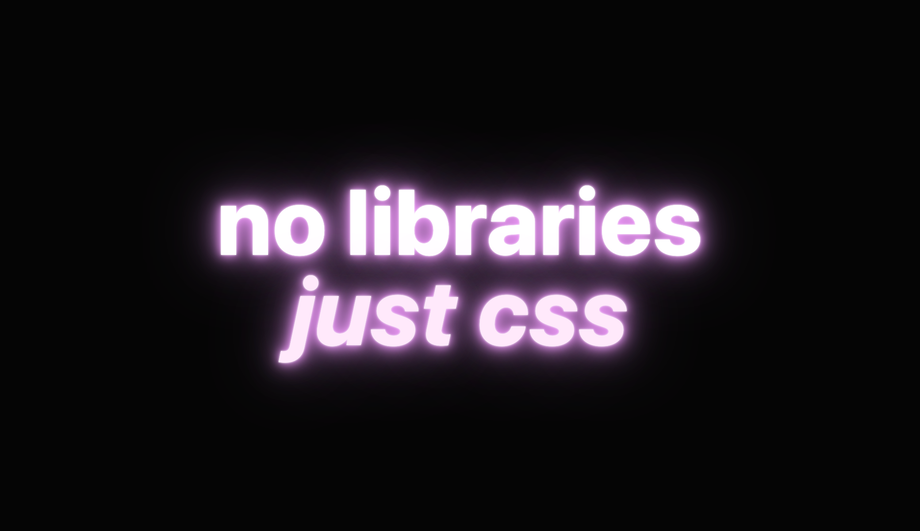 Pure-CSS Neon Text (No JavaScript) — preview