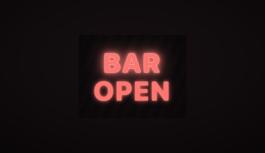 Realistic Flickering Neon Sign — preview