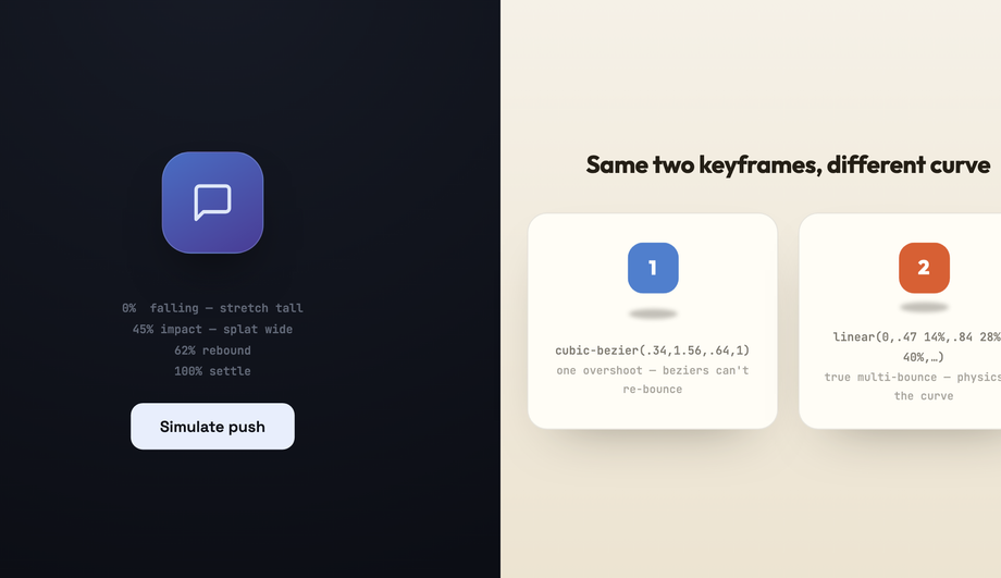 CSS Bounce Notification Animation — preview