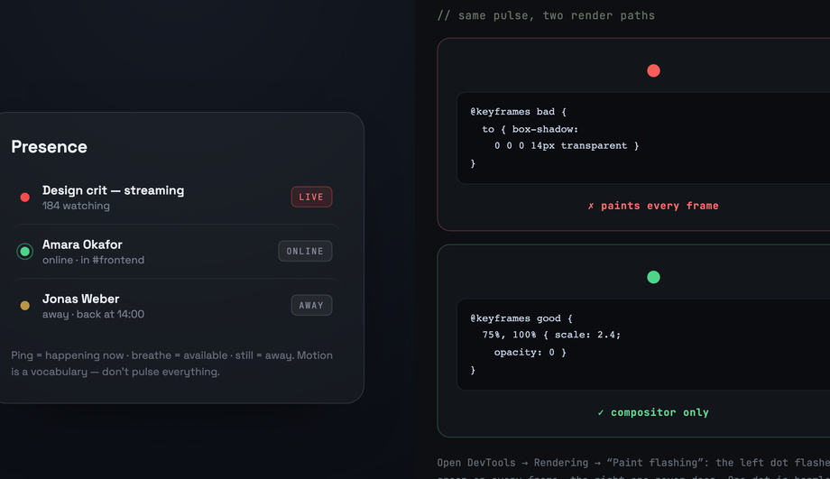 Pulsing Notification Dot CSS Animation — preview