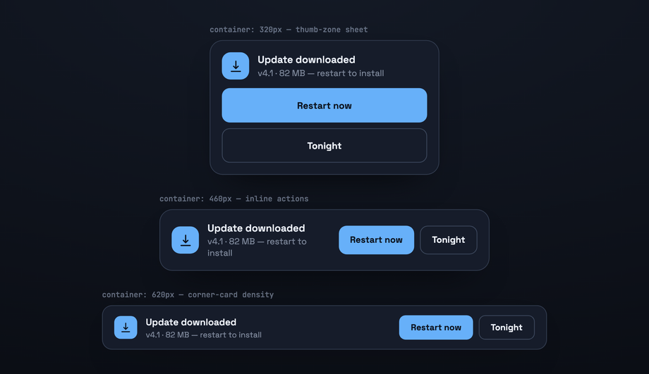 Responsive Full Width Mobile Notification Bar — preview