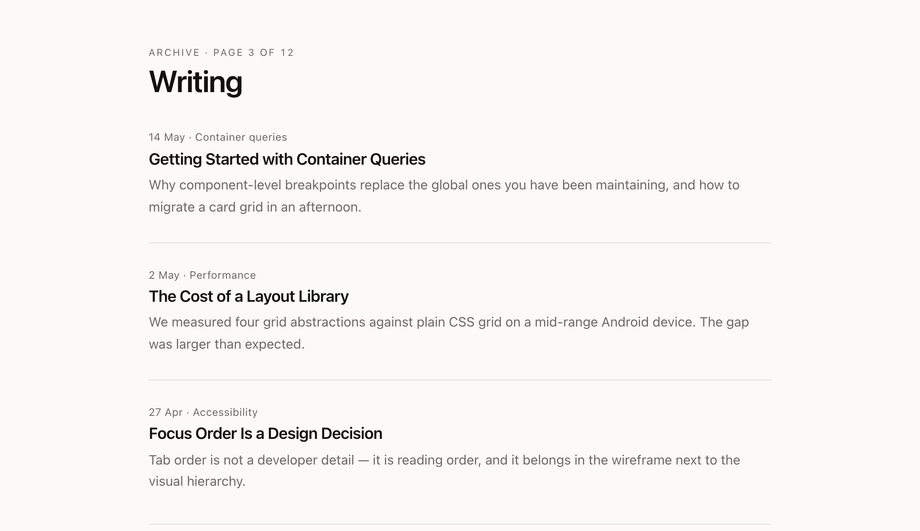 Blog Archive Pagination — preview