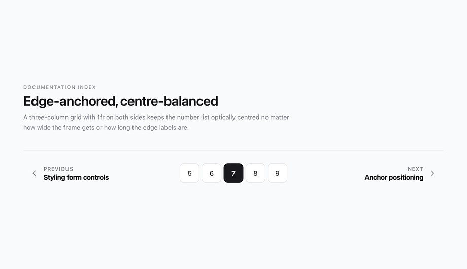 Full-Width Fluid Pagination — preview