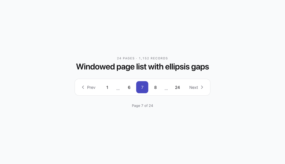 Pagination with Ellipsis — preview