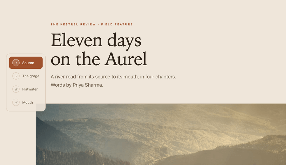 Parallax Storytelling with Chapter Markers — preview