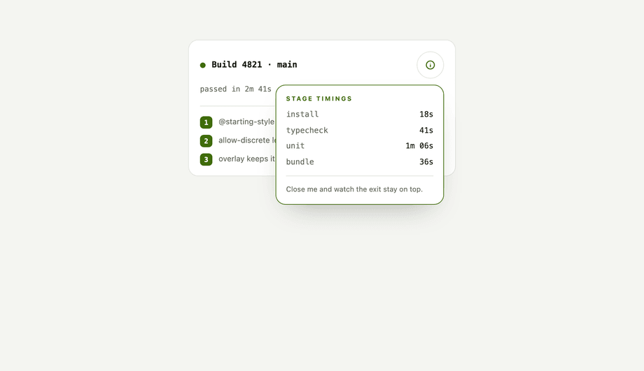 Discrete Entry and Exit Animations — preview