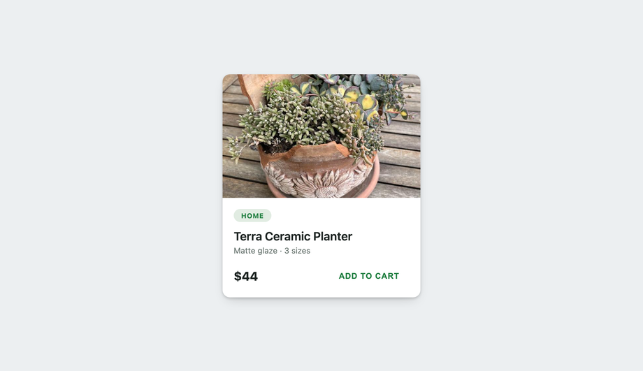 Material-Design Elevation Card — preview