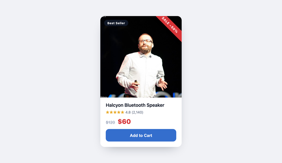 Sale / Coupon Ribbon Card — preview