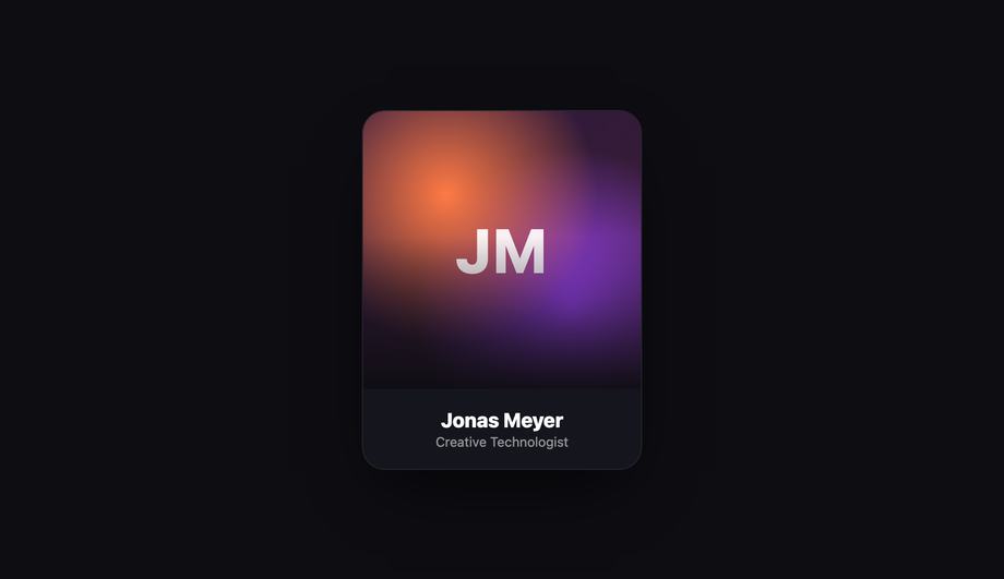 Social Icons Slide-up Overlay Card — preview