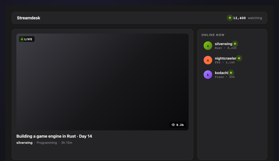 Live Status Dot — preview
