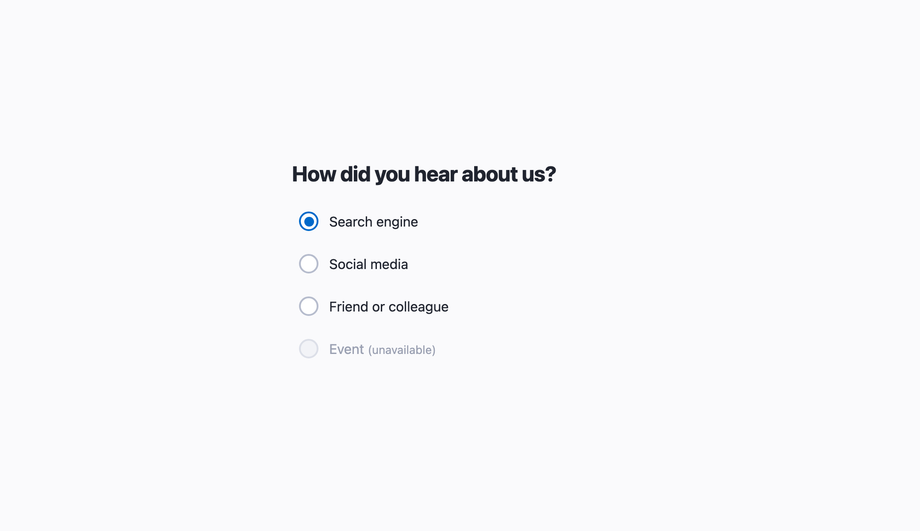 Pure CSS Accessible Radio Button — preview