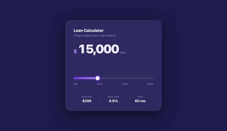 Bubble Pop Tooltip Slider — preview