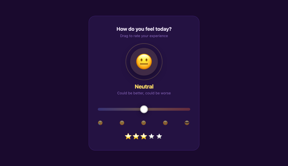 Custom Emoji Mood Selector — preview