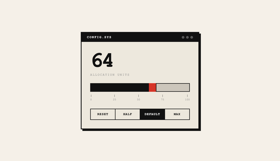 Minimalist Thick-Block Interface — preview