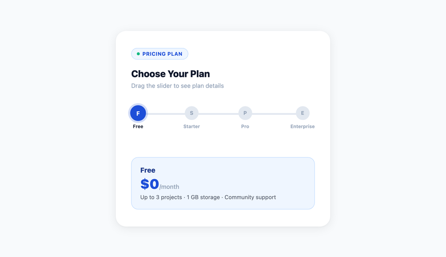 Multi-Step Milestone Slider — preview