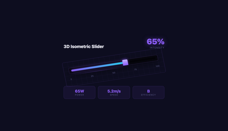 Skewed Isometric Perspective Slider — preview