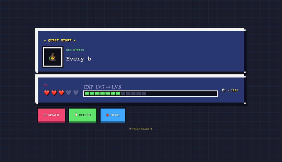 8 Bit Pixel Art UI Elements & Buttons — preview