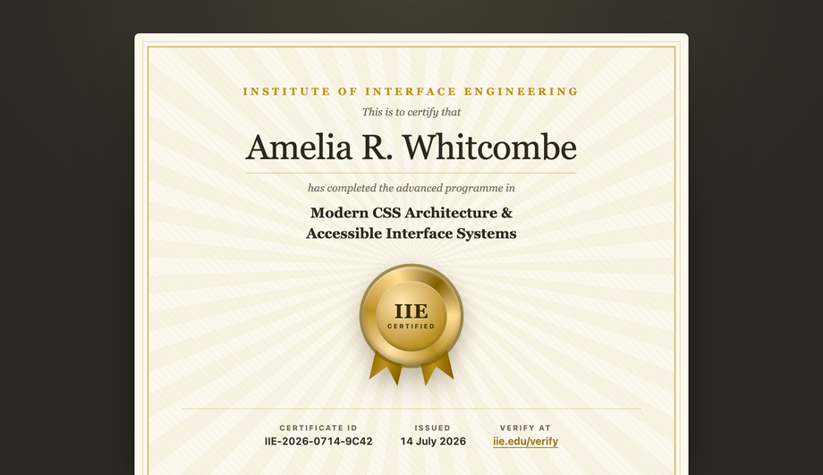 Certificate Seal Ribbon Rosette — preview