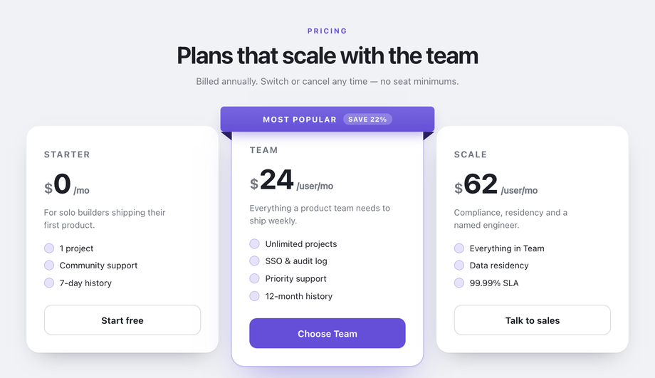 Most Popular Pricing Card Ribbon — preview
