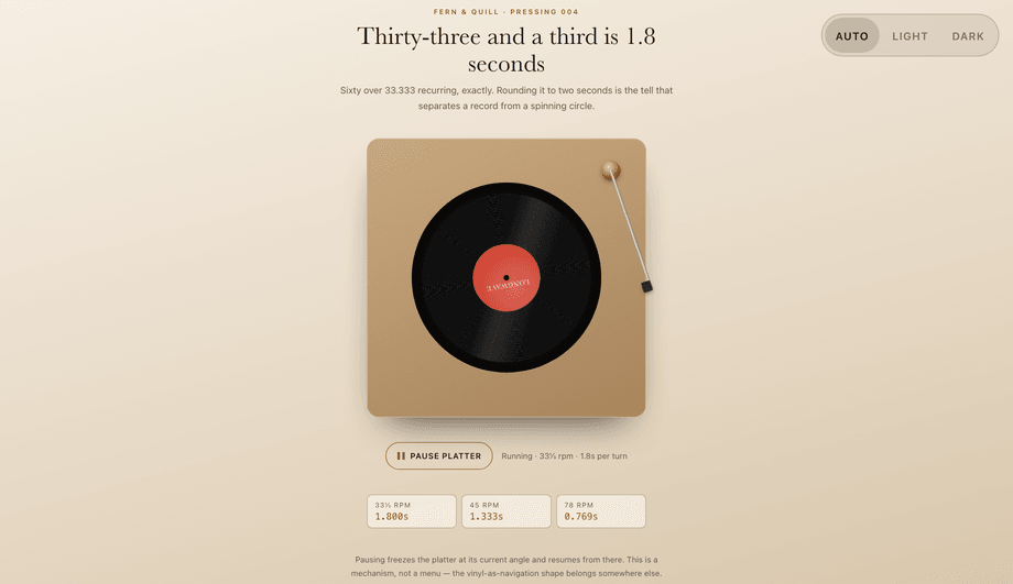 Vinyl Record Turntable Spin — preview