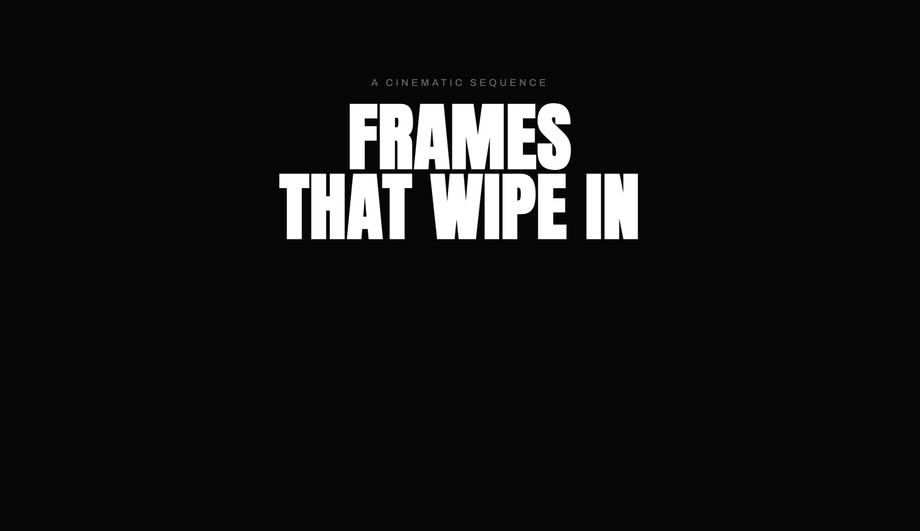 Cinematic Image Wipe — preview