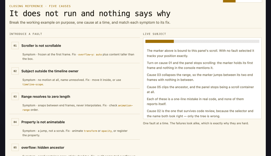 Debugging a Timeline That Does Not Run — preview