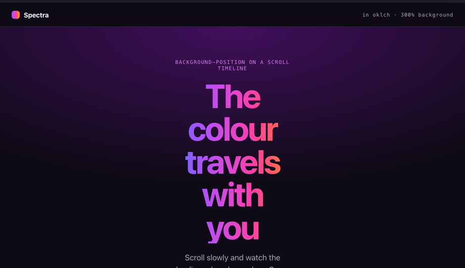 Gradient Animated Multi-Color Scroll Bar — preview