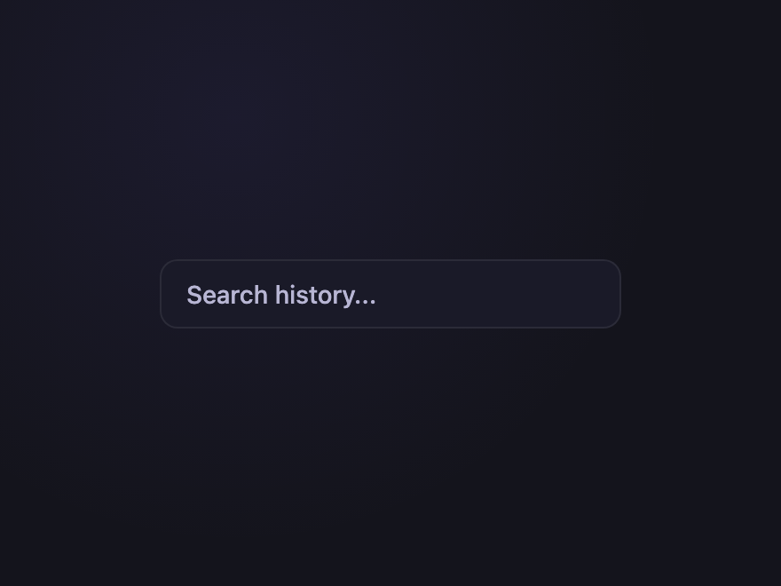 Recent Searches — preview