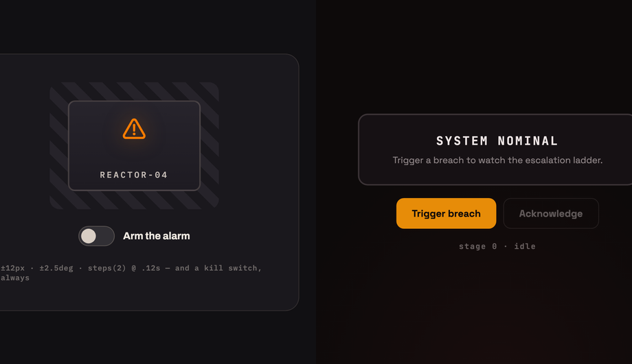 CSS Aggressive Shake Animation — preview