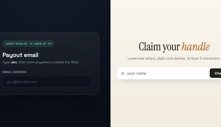 CSS Shake Animation on Invalid Input — preview