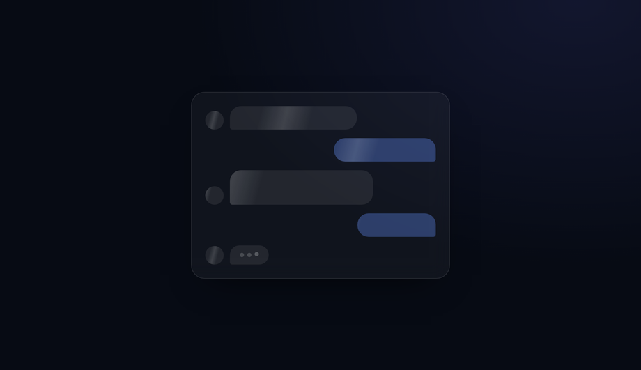 Chat Application Bubbles — preview