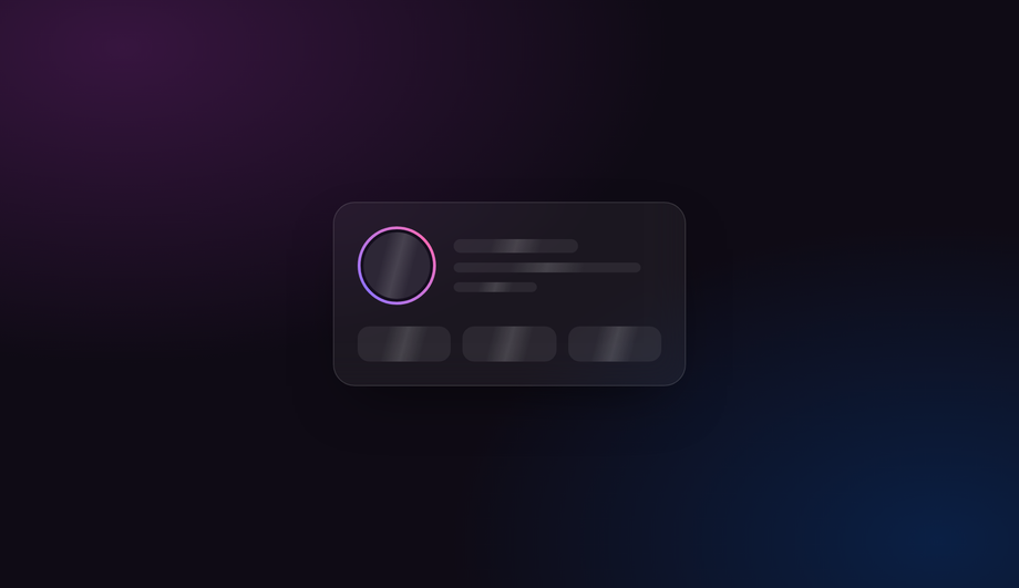 Instagram-Style Profile Card — preview