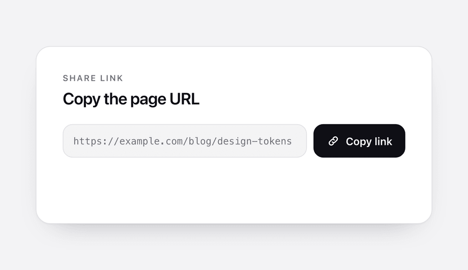 Copy Link Button with Copied Feedback — preview
