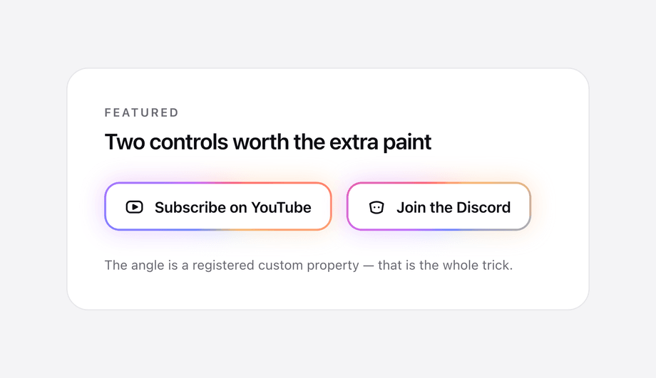 Gradient Social Buttons Animated Border — preview