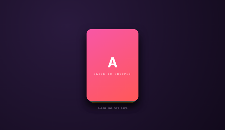 Shuffle Reveal — preview