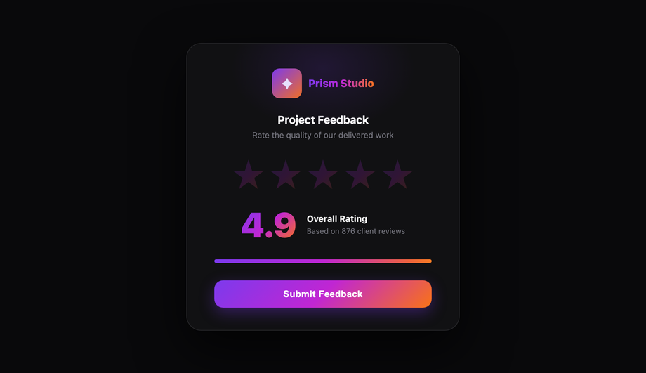 Gradient Filled Star Rating — preview
