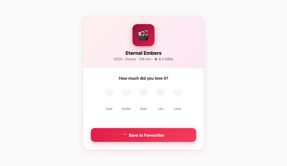Heart-Based Favorite Rating — preview