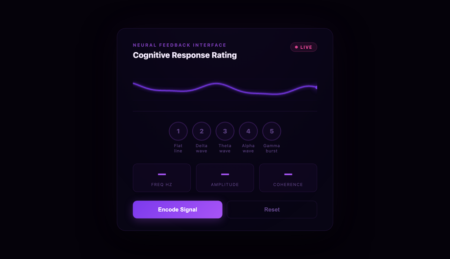 Neural Pulse Feedback Rating — preview