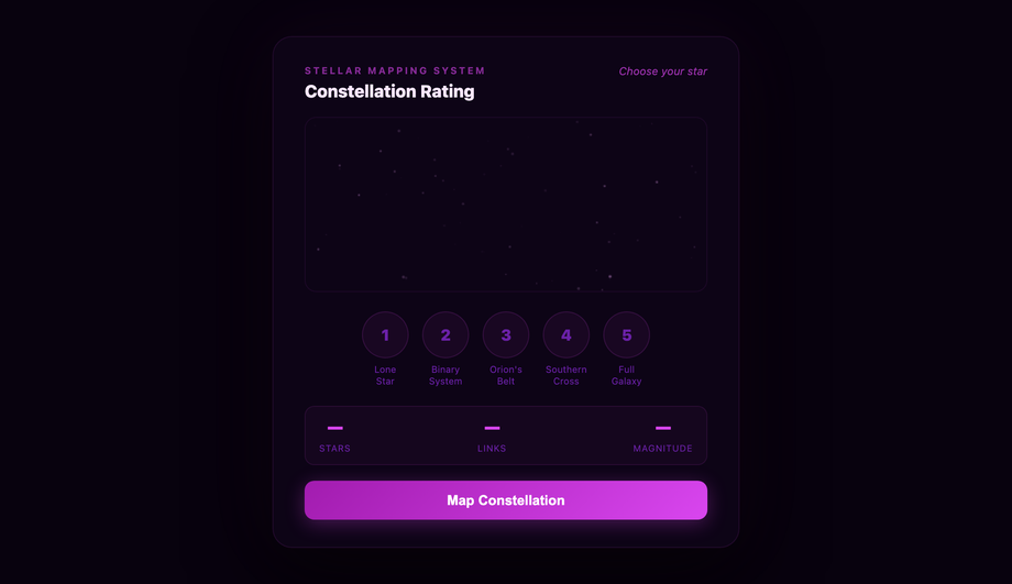 Particle Constellation Rating — preview