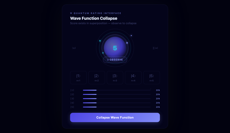 Quantum Superposition Rating — preview
