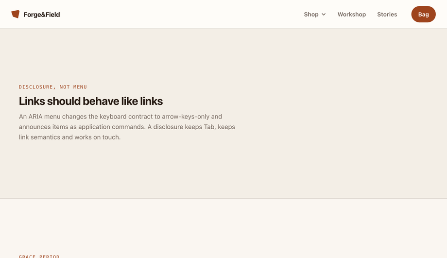 Sticky Header with Multi-Column Mega Menu Dropdown — preview