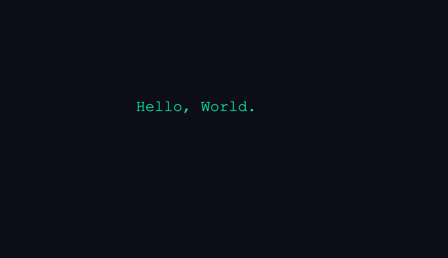 CSS Typewriter Text Animation — preview