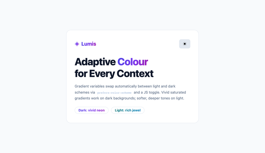 Dark Mode vs Light Mode CSS Text Gradient — preview
