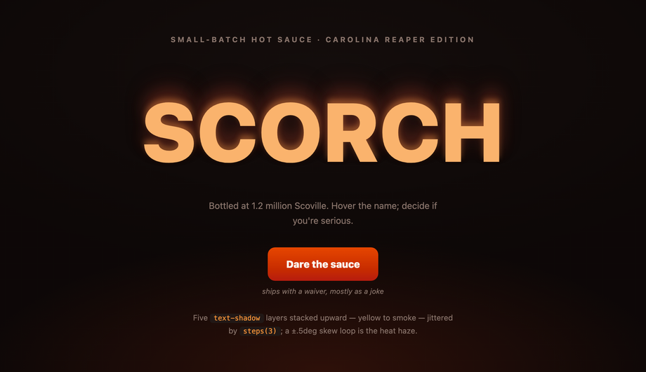Fire / Heat Wave Glow Text — preview