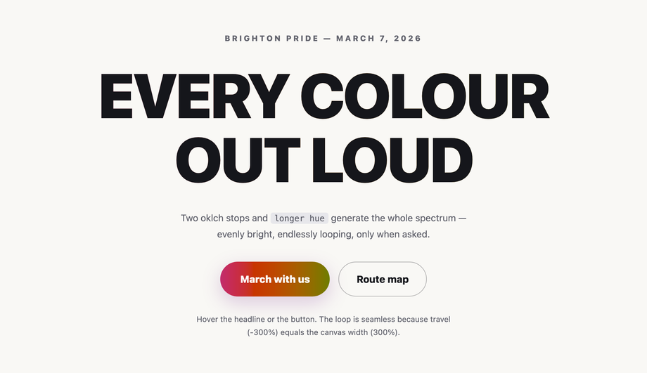 Rainbow Gradient Flow — preview