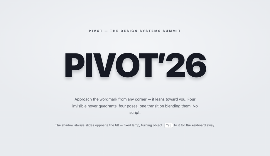 Rotational / Perspective Tilt Text — preview