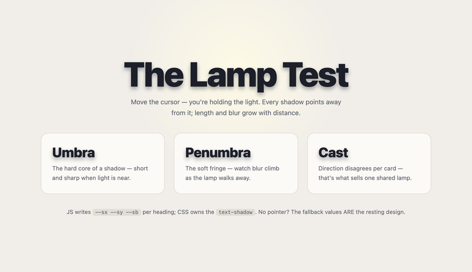 Text Shadow Direction Movement — preview