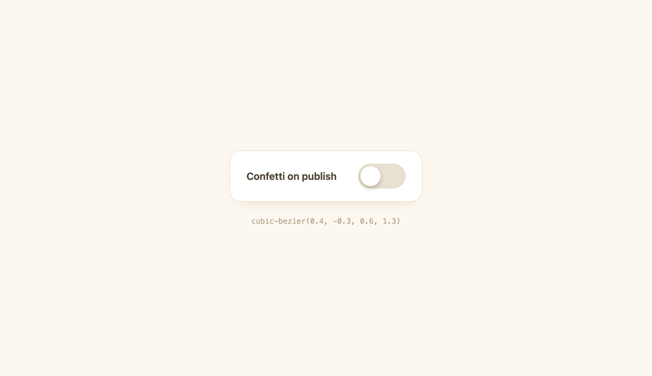 Bouncy Elastic Physics Toggle — preview