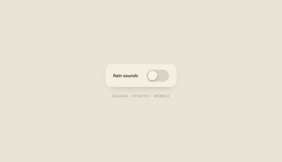 Bouncy Pebble Organic Toggle — preview