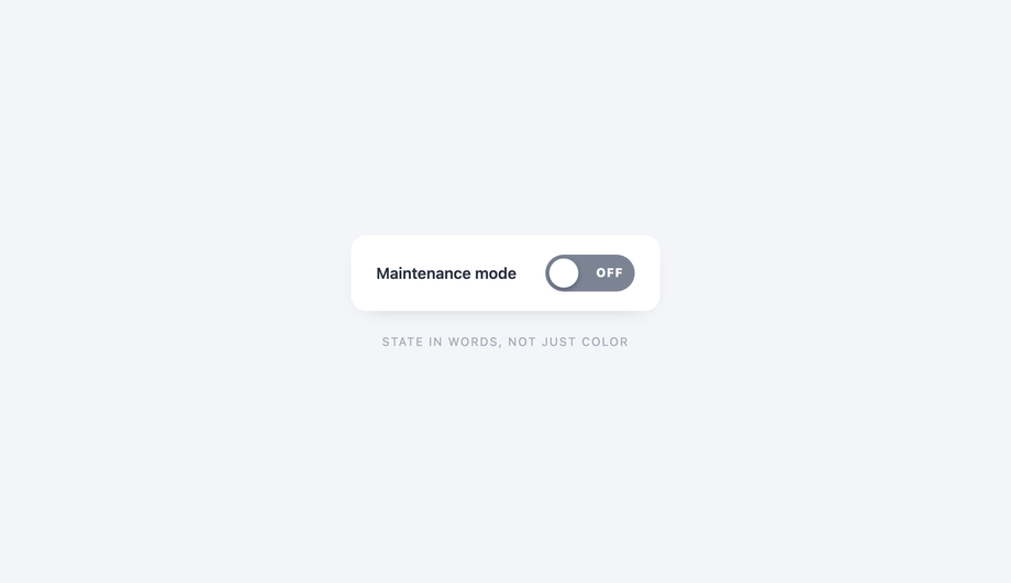 Inner Text ON / OFF Switch — preview